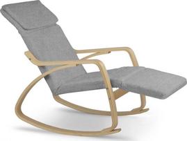 poilsio kreslas - Supamasis krėslas Sofotel Suzi, pilkas, 136 cm x 67 cm x 93 cm - 3 nuotrauka