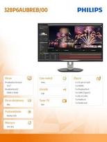 2560x1440 monitoriai - Philips 328P6AUBREB - 9 nuotrauka