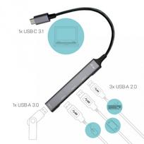 usb 4 port hub - I-TEC USB-C Metal HUB 4 Port passive - 3 nuotrauka