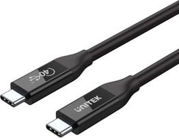 usb c 100w laidas - UNITEK C14100BK-0.8M - 1 nuotrauka