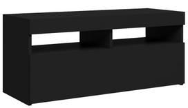 tv staliukas su apsvietimu - TV staliukas VLX LED 804383, juodas, 900 mm x 350 mm x 400 mm - 3 nuotrauka