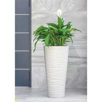 vazonai 30 cm - Plastikinis vazonas Sahara Slim, Ø30 cm - 3 nuotrauka
