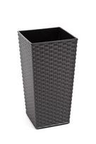 vazonai 30 cm - Plastikinis vazonas Finezja Rattan, 30 x 30 cm - 1 nuotrauka