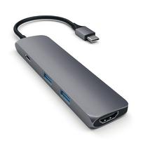 usb type c adapteris - SATECHI Type-C Multi-Port Adapter 4K HDMI, pilkas - 1 nuotrauka