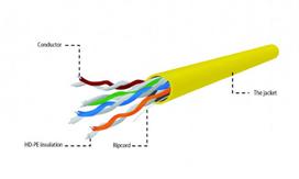 utp kabelis 0 5 - GEMBIRD UPC-5004E-SOL-Y UTP cable 305m - 4 nuotrauka