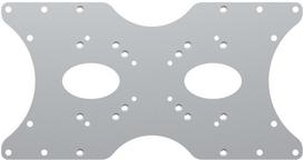 televizoriaus laikiklis adapteris - NEWSTAR VESA CONVERSION PLATE - VESA 75/100 - 200X100, 200X200, 400X200 - SILVER - 1 nuotrauka