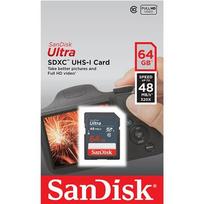 sandisk ultra 64gb - Atminties kortelė SanDisk Ultra SDHC 64GB CL10 UHS1, Iki 48MBs - 3 nuotrauka