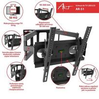 lcd stovas - ART Holder AR-51 23-60'' 50kg for LCD/LED vertical and level adjustment - 2 nuotrauka