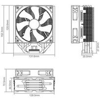 korpuso ausintuvai - Cooler Master Hyper T4 LGA2011/1366/1156/1155/775/FM1/AM3+ - 5 nuotrauka