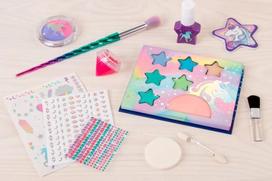 vienaragis didelis - Vaikiškas kosmetikos rinkinys Make It Real Deluxe Unicorn Makeover - 3 nuotrauka