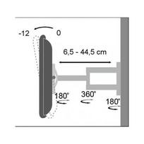 monitoriu laikiklis baltas - Techly TV LCD/LED/PDP Šarnyrinis 19-37'' 25 kg VESA Baltas - 4 nuotrauka