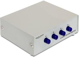 DELOCK SWITCH 4-port RS-232 manuell