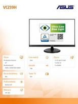 arena cobra ultra - ASUS VC239H Black (Juodas) - 8 nuotrauka