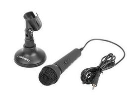 mini mikrofonas - Mikrofonas Natec Adder Mini Jack 3,5mm, mažai triukšmų,įvairiakryptis, juodas - 3 nuotrauka