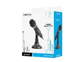 mini mikrofonas - Mikrofonas Natec Adder Mini Jack 3,5mm, mažai triukšmų,įvairiakryptis, juodas - 9 nuotrauka