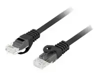 kabelis utp cat6e - LANBERG Patchcord cat.6 UTP 5m black - 2 nuotrauka