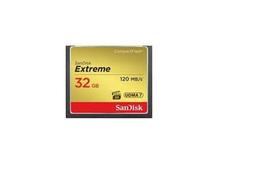 compact flash cf - Atminties kortelė SanDisk Extreme CF 32GB UDMA7 (transfer 120MB/s) - 1 nuotrauka