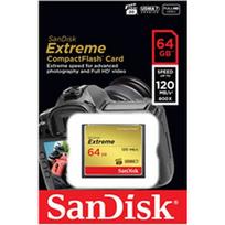 compact flash cf - SanDisk Compact Flash Extreme 64GB UDMA7 (transfer 120MB/s) - 3 nuotrauka