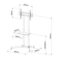 plazma - ART BOARD on wheels+HOLDER TO TV LCD/LED/PLAZMA 30-65'' 60KG S-08A - 5 nuotrauka