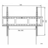 ultra slim tv mount - Techly TV LCD/LED/PDP 42-80'' 60 kg VESA Juodas - 2 nuotrauka