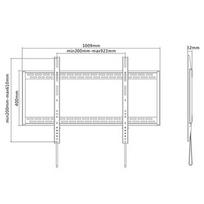 televizoriu sienu laikiklis - Sunne Wall Mount, 60-100-LP, 60-100 ", Maximum weight (capacity) 100 kg, Black - 2 nuotrauka