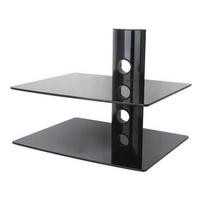 dvd stovas - ART Wall Double Shelf D-50N 20KG to DVD/TUNER black - 2 nuotrauka