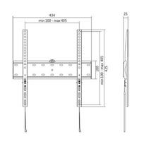 40 tv stovas - LOGILINK -  TV wall mount, fix, 32-55'', max. 40 kg - 3 nuotrauka