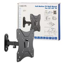 sieninis tv stovas - LOGILINK -  TV wall mount, tilt -7.5°/+7.5°, swivel 90°/90°, 23 42'', max. 25 kg - 4 nuotrauka