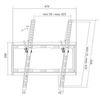 televizoriaus stovas 55 - LOGILINK -  TV wall mount, 32-55'', max. 35 kg - 2 nuotrauka