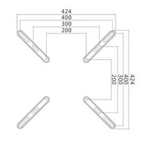 stovas 32 - LOGILINK -  VESA Adapter (up to 400x400), 32-55'', max. 30 kg - 2 nuotrauka