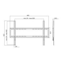 televizoriaus stovas laikiklsi tv stovas - LOGILINK - TV wall mount, fix, 37 - 70'', max. 35 kg - 3 nuotrauka