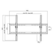 tv laikiklus - LOGILINK - TV wall mount, tilt -8°/0°, 37 - 70'', max. 35 kg - 2 nuotrauka
