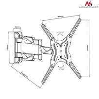 laikiklis maclean - Maclean MC-743 Wall bracket for TV or monitor 13-50 30kg - 4 nuotrauka