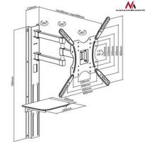 vesa 400x400 - Maclean MC-772  TV bracket 32'' - 55'' with DVD tray 30kg VESA 400x400 - 6 nuotrauka