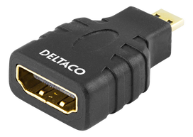 DELTACO HDMI - micro HDMI, 4K UHD 30Hz, juodas / HDMI-24-K / 00100027