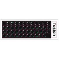 Fusion Accessories "Laminated Stickers RU / ENG" Black/ Green