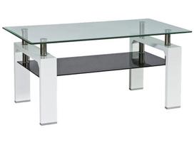 Signal Meble Coffee Table Lisa Basic II 100x60cm White/Black