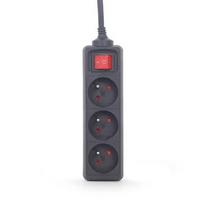 iec c14 - Energenie Power Strip 3 Lizdai UPS sistemai (IEC kištukas),0.6m, juodas spalvos - 2 nuotrauka