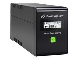 sw 800 - UPS Power Walker Line-Interactive 800VA 2x PL 230V, PURE SINE, RJ11/RJ45,USB,LCD - 2 nuotrauka