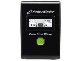 sw 800 - UPS Power Walker Line-Interactive 800VA 2x PL 230V, PURE SINE, RJ11/RJ45,USB,LCD - 4 nuotrauka