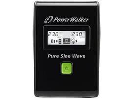 sw 800 - UPS Power Walker Line-Interactive 800VA 2x PL 230V, PURE SINE, RJ11/RJ45,USB,LCD - 5 nuotrauka