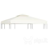 Atsarginis pavėsinės uždangalas, 310g/m², kreminė balta, 3x3m