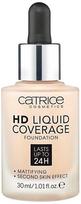 Catrice HD Liquid Coverage Foundation makiažo pagrindas - 010 Light Beige