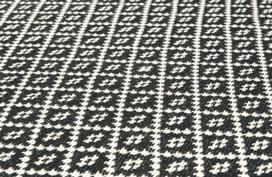 kilimai 140x200 - 4Living Dhurrie Huurre Carpet 140x200cm Black/White - 3 nuotrauka