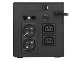 ups 1000va - UPS Power Walker Line-Interactive 1000VA 2x SCHUKO, 2x IEC, RJ11/RJ45, USB, LCD - 4 nuotrauka