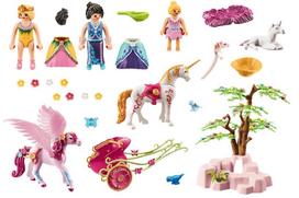 vienaragiai pigu lt - Konstruktorius Playmobil Magic Unicorn Carriage With Pegasus, 122 vnt. - 2 nuotrauka
