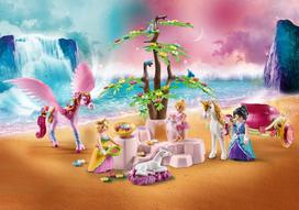 vienaragiai pigu lt - Konstruktorius Playmobil Magic Unicorn Carriage With Pegasus, 122 vnt. - 3 nuotrauka