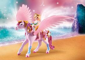 vienaragiai pigu lt - Konstruktorius Playmobil Magic Unicorn Carriage With Pegasus, 122 vnt. - 5 nuotrauka