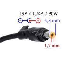 19v 4.74a - Akyga notebook power adapter AK-ND-08 19V/4.74A 90W 4.8x1.7 mm HP - 2 nuotrauka