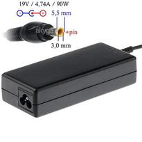 19v 4.74a - Akyga notebook power adapter AK-ND-27 19V/4.74A 90W 5.5x3.0 mm + pin SAMSUNG - 1 nuotrauka